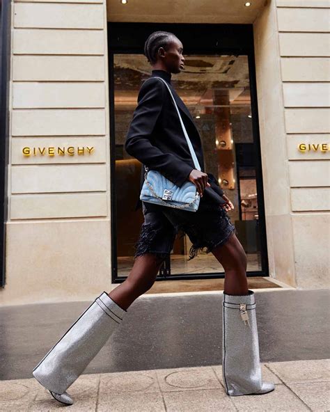 givenchy shark boots saks|givenchy denim shark boots.